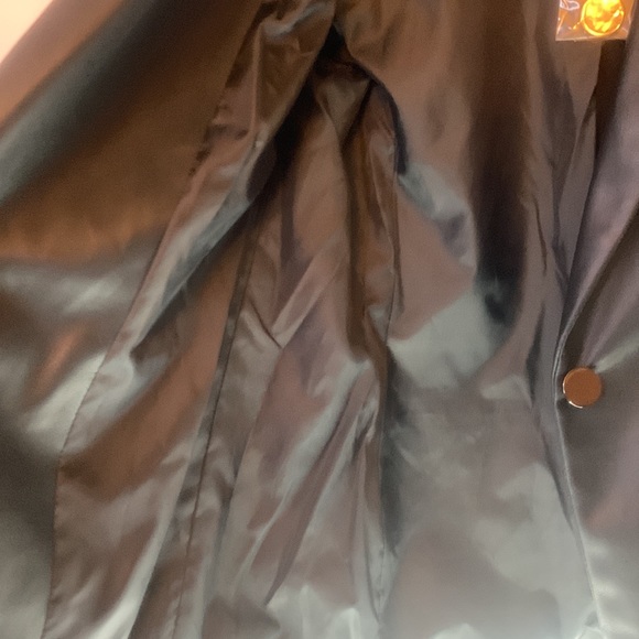 NWT Express size XS VEGAN LEATHER single button black jacket / blazer - Picture 8 of 14